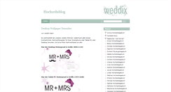 Desktop Screenshot of hochzeitsblogs.weddix.de