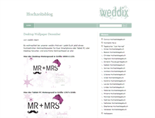 Tablet Screenshot of hochzeitsblogs.weddix.de